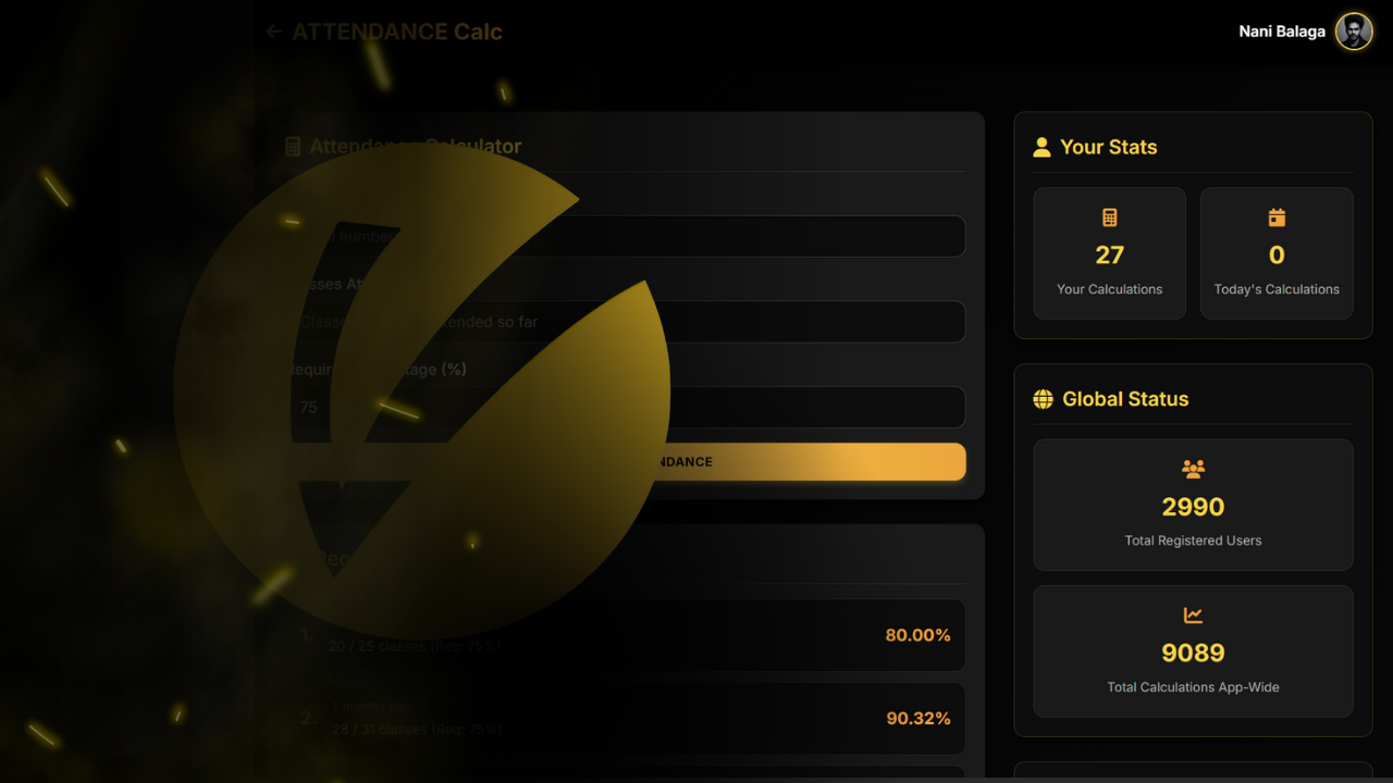 VIT-AP Attendance Calculator – Student Utility Feature